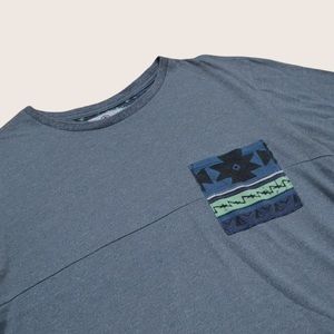On the Byas / PacSun Aztec Pattern Pocket T-shirt Sz Medium